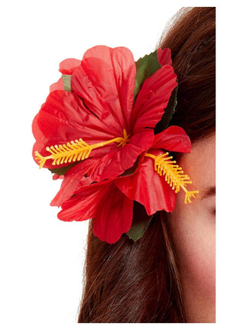 Red Hawaiian Hair Flower