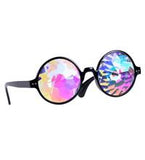 Round Glasses with Kaleidoscope Lens