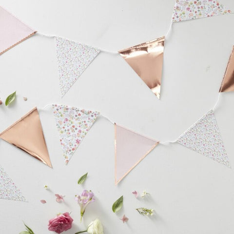 Rose Gold Foiled Bunting