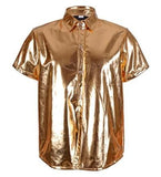 Metallic Gold Short Sleeved Shirt