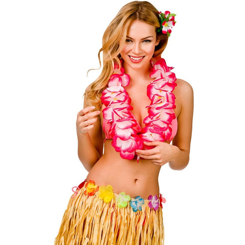 Tropical Pink Hawaiian Lei
