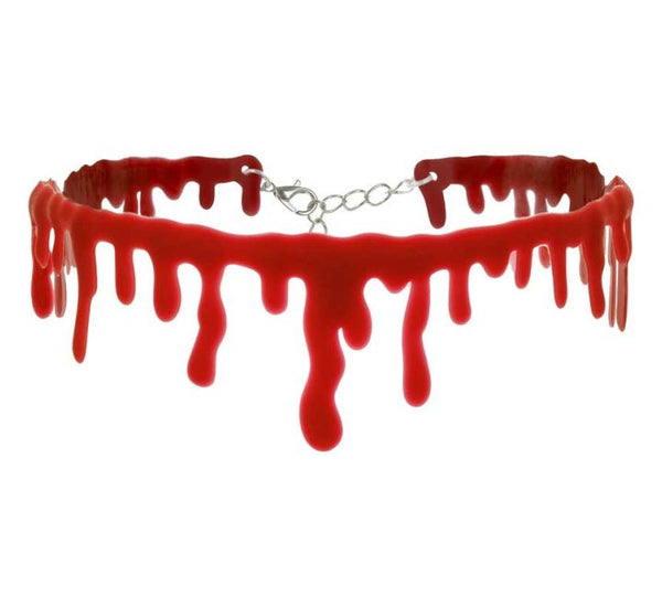Blood Drip Choker Necklace