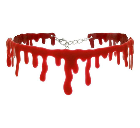 Blood Drip Choker Necklace