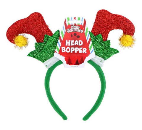 Glitter Elf Boots on Headband