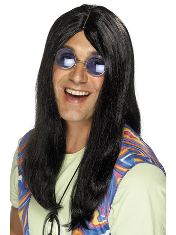 Black Neil Hippy Wig