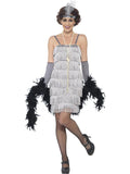 Silver Flapper Dress