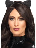 Black Glitter Cat Ears