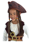 Childs Pirate Hat with Dreadlocks