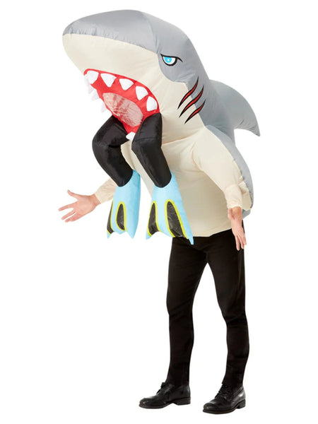 Inflatable Shark and Diver Costume
