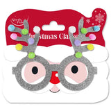 Glitter Reindeer Glasses