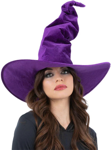Velvet Crooked Witch's Hat
