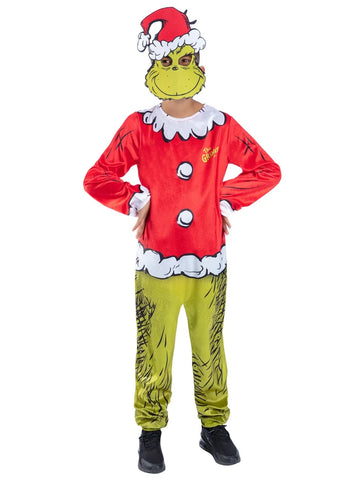 Dr Seuss Grinch Santa Boy's Costume
