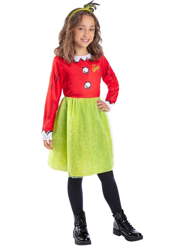 Dr Seuss The Grinch Santa Girl's Costume