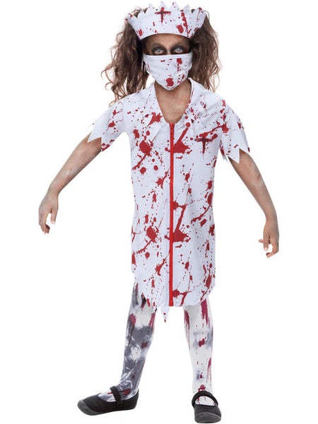 Girls Zombie Nurse Costume