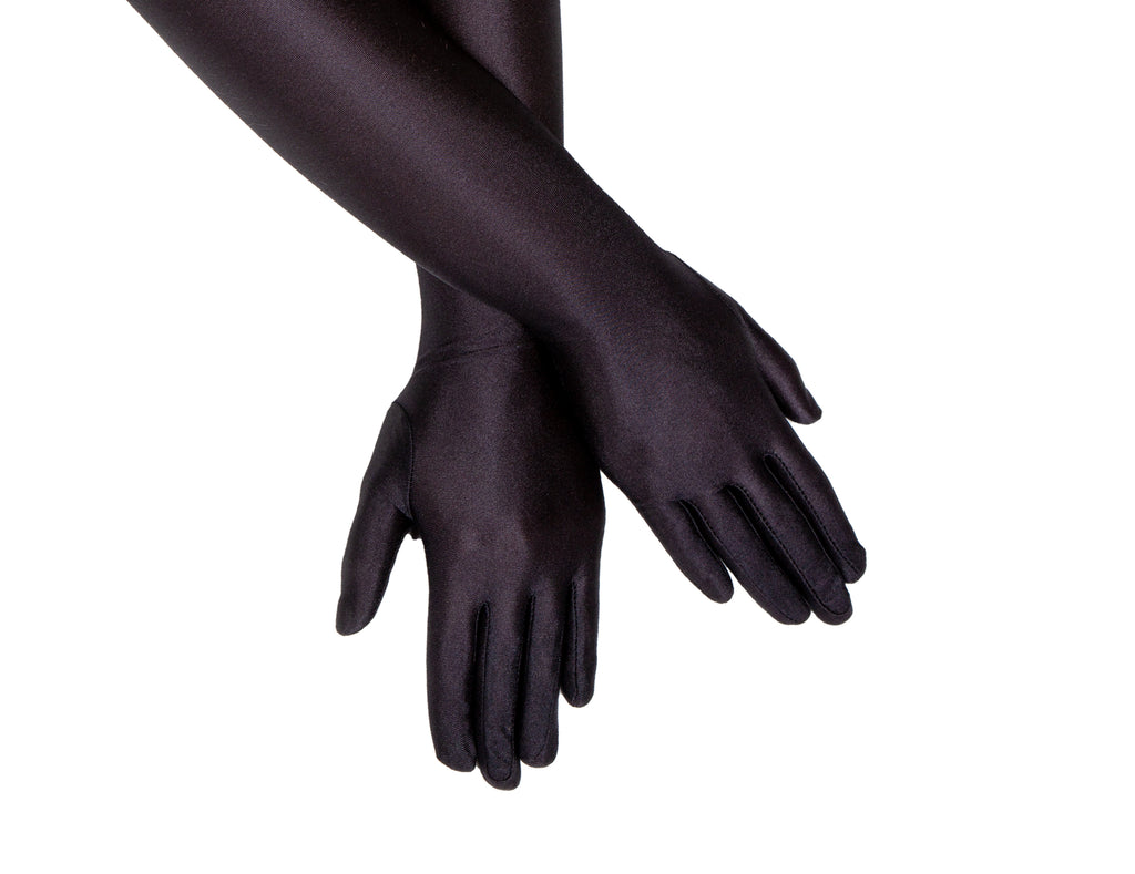 Black Velvet Gloves Fancy Dress Box Black Velvet Gloves Fancy Dress Box
