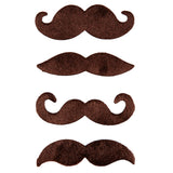 4 Piece Moustache Set