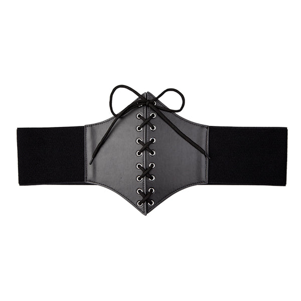 Faux Leather Corset Belt