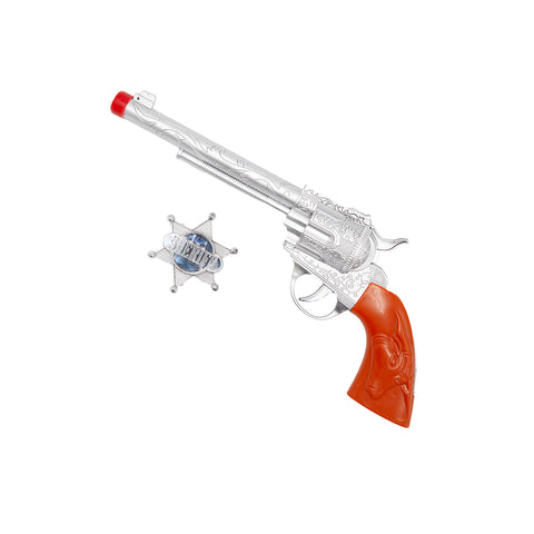 Cowboy Gun and Badge