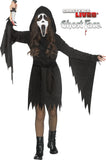 Girls Glitter Ghost Face Costume