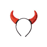Rhinestone Devil Horns on headband