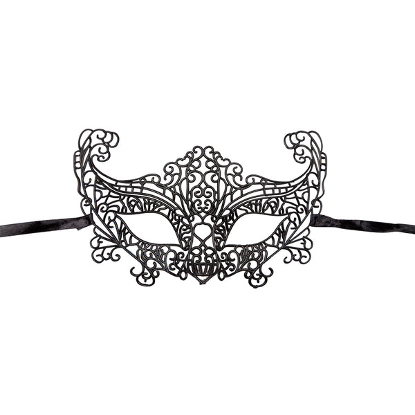Black Filigree Masquerade Mask