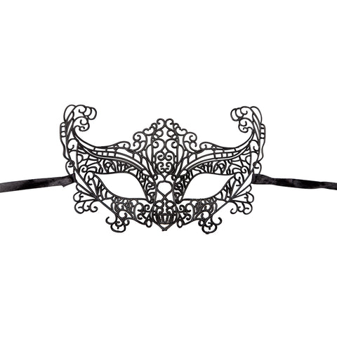 Black Filigree Masquerade Mask