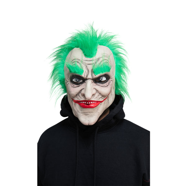 Green Haired Freak Mask with hair
