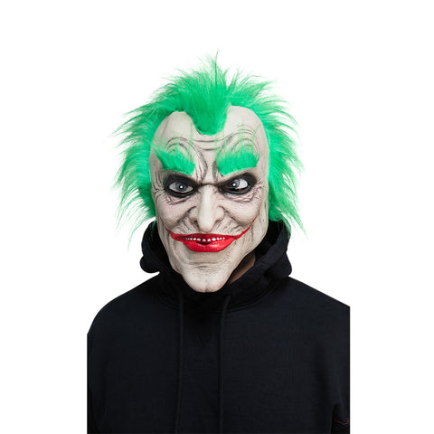 Green Haired Freak Mask with hair