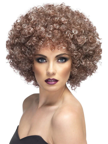 Blonde and Brown Afro Wig