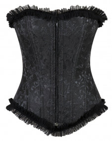 Black Brocade Corset