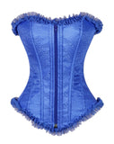 Blue Brocade Corset