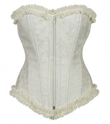 Cream Brocade Corset