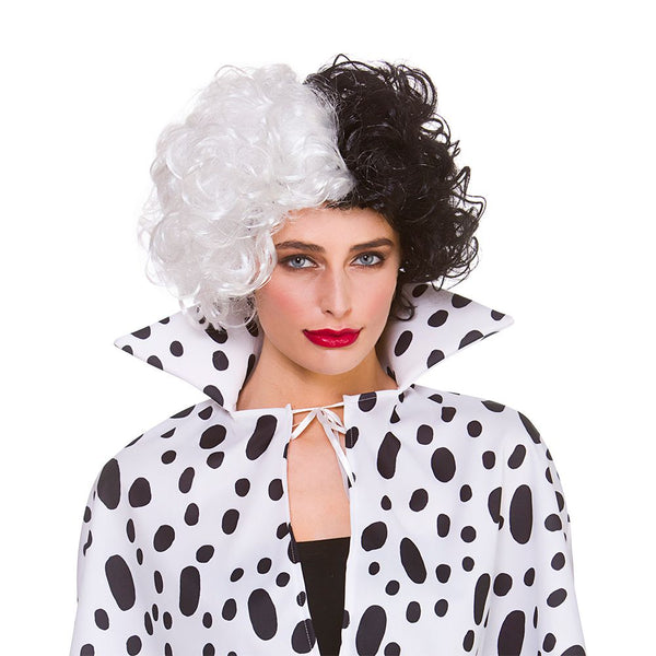 Dalmatian Lady Wig (Cruella De Vil)