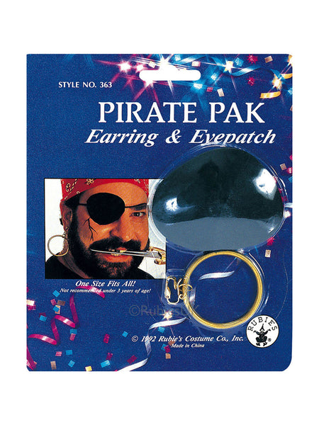 Pirate Earring and Eyepatch