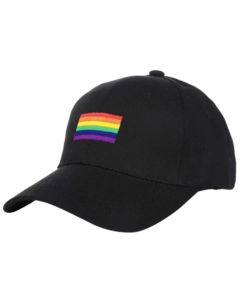 Black Rainbow Pride Baseball Cap