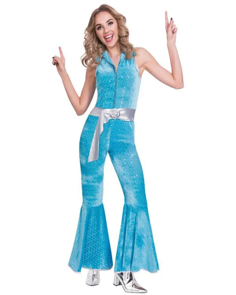 Blue Disco Jumpsuit