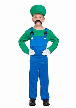 Funny Plumber Green Child (Luigi)