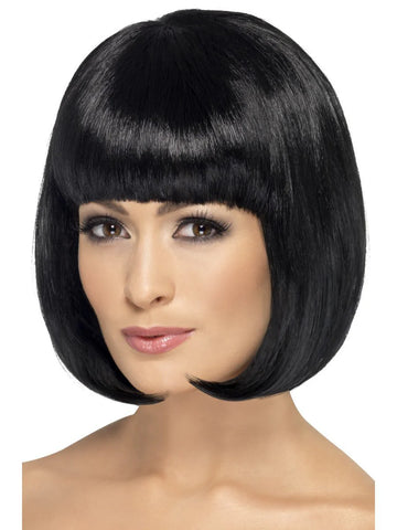 Black short bob