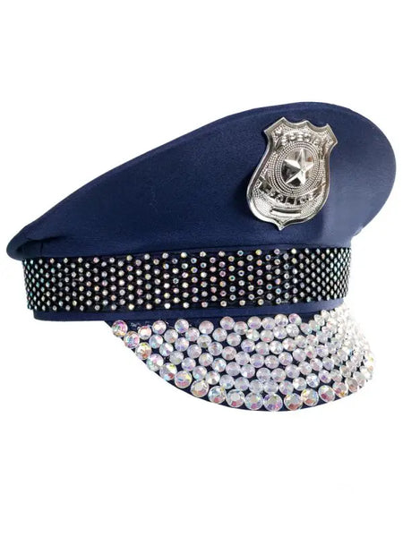 Deluxe Police Hat with Diamantes