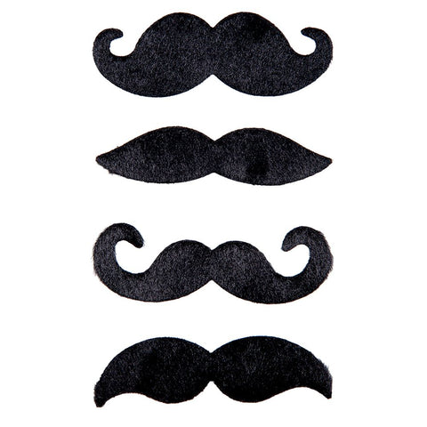 4 Piece Moustache Set