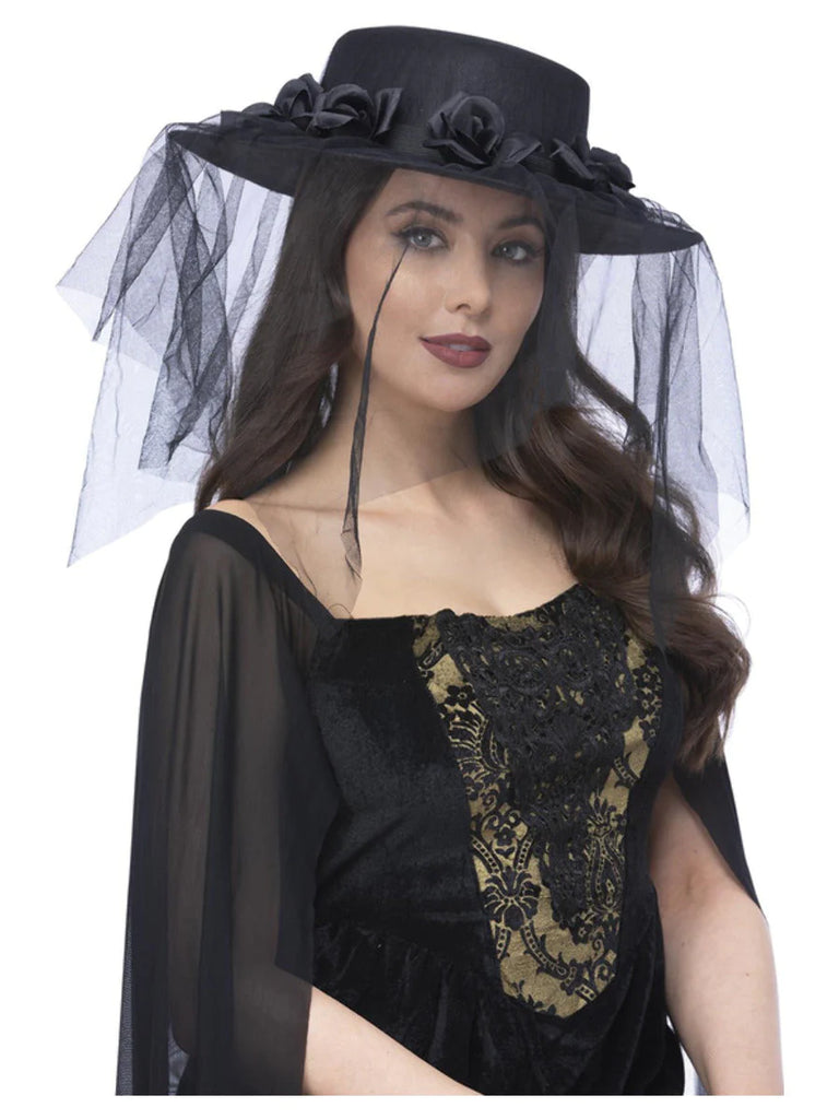 Gothic Black Widow Hat Fancy Dress Box Gothic Black Widow Hat Fancy Dress Box