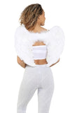 White Feathered Angel Wings