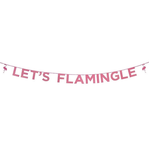 Flamingle Glitter Banner