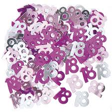Table Confetti - Pink 18th