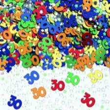 Table Confetti - Multicoloured 30th