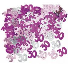 Table Confetti - Pink 30th