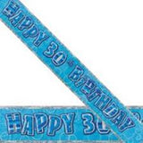 Blue Birthday Banners