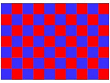 Red and Blue Check Racing Flag