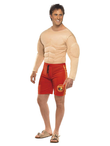 Padded Baywatch Lifeguard Costume - Large