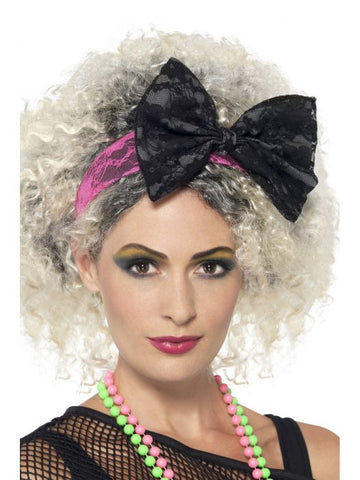 80's Lace Bow Headband